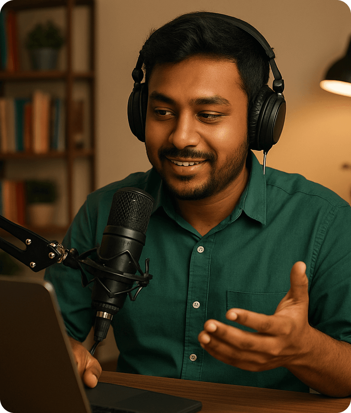 Person with headphones