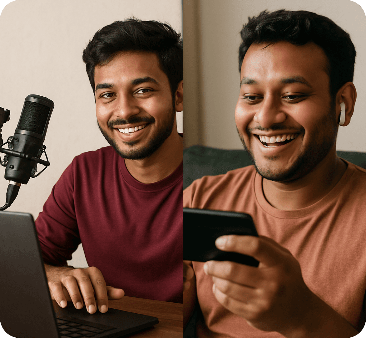 Child holding books and smiling